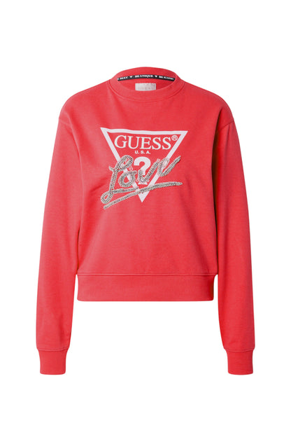 Felpa A Girocollo Donna Guess  Love Triangle