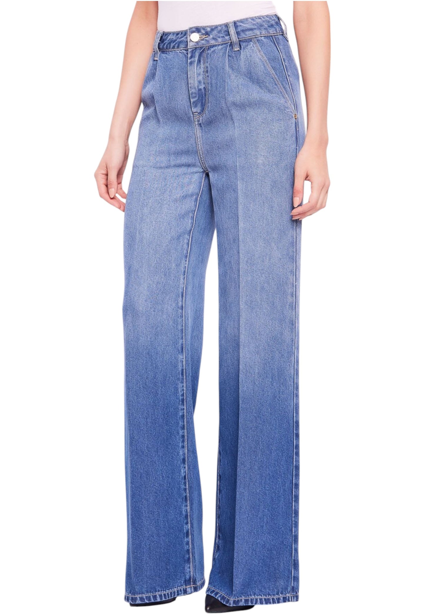 Jeans Wide Leg Donna Gaudi