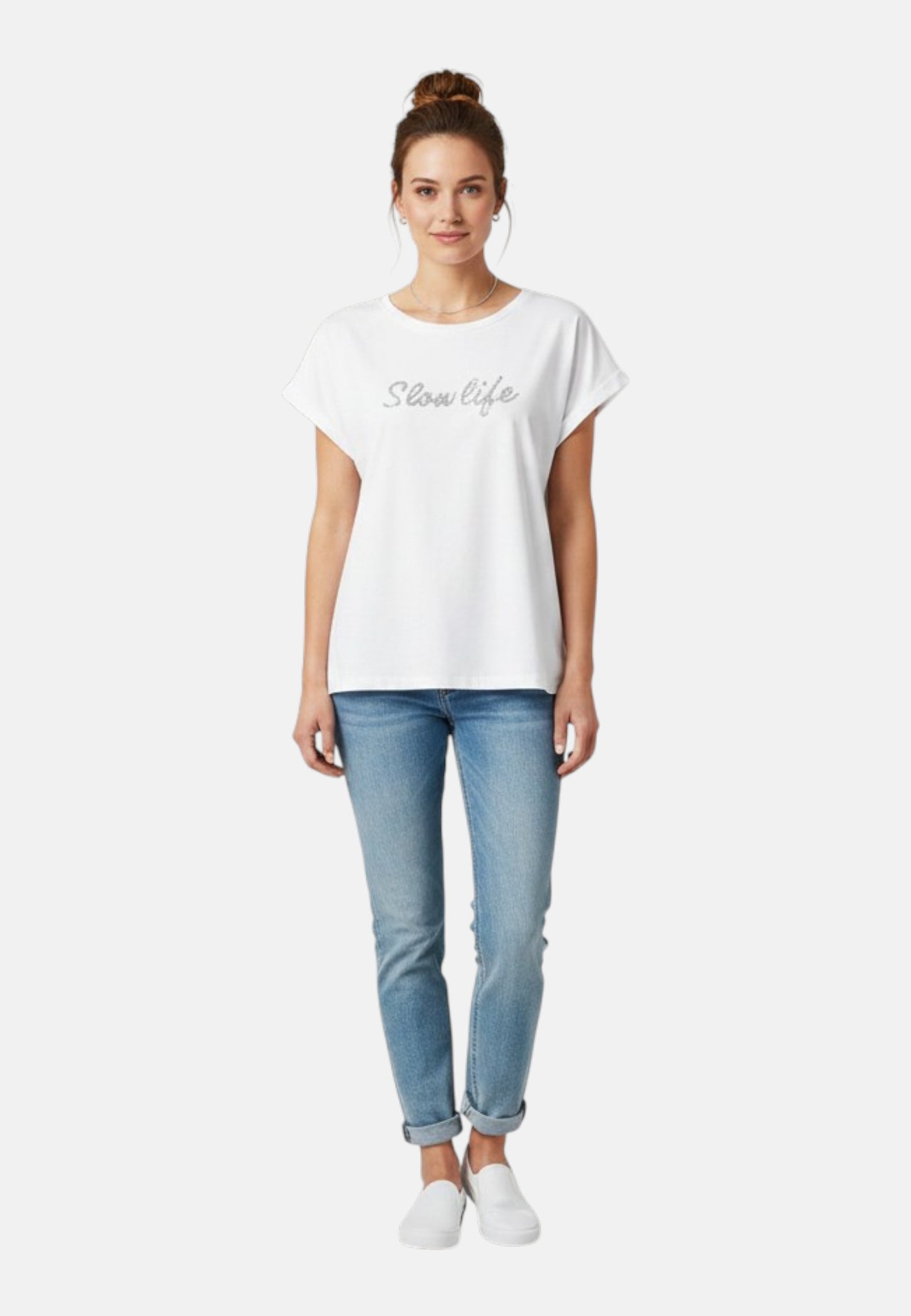 T-Shirt Manica Corta Donna Liu Jo Slow Life Eco Line VA6162JS923