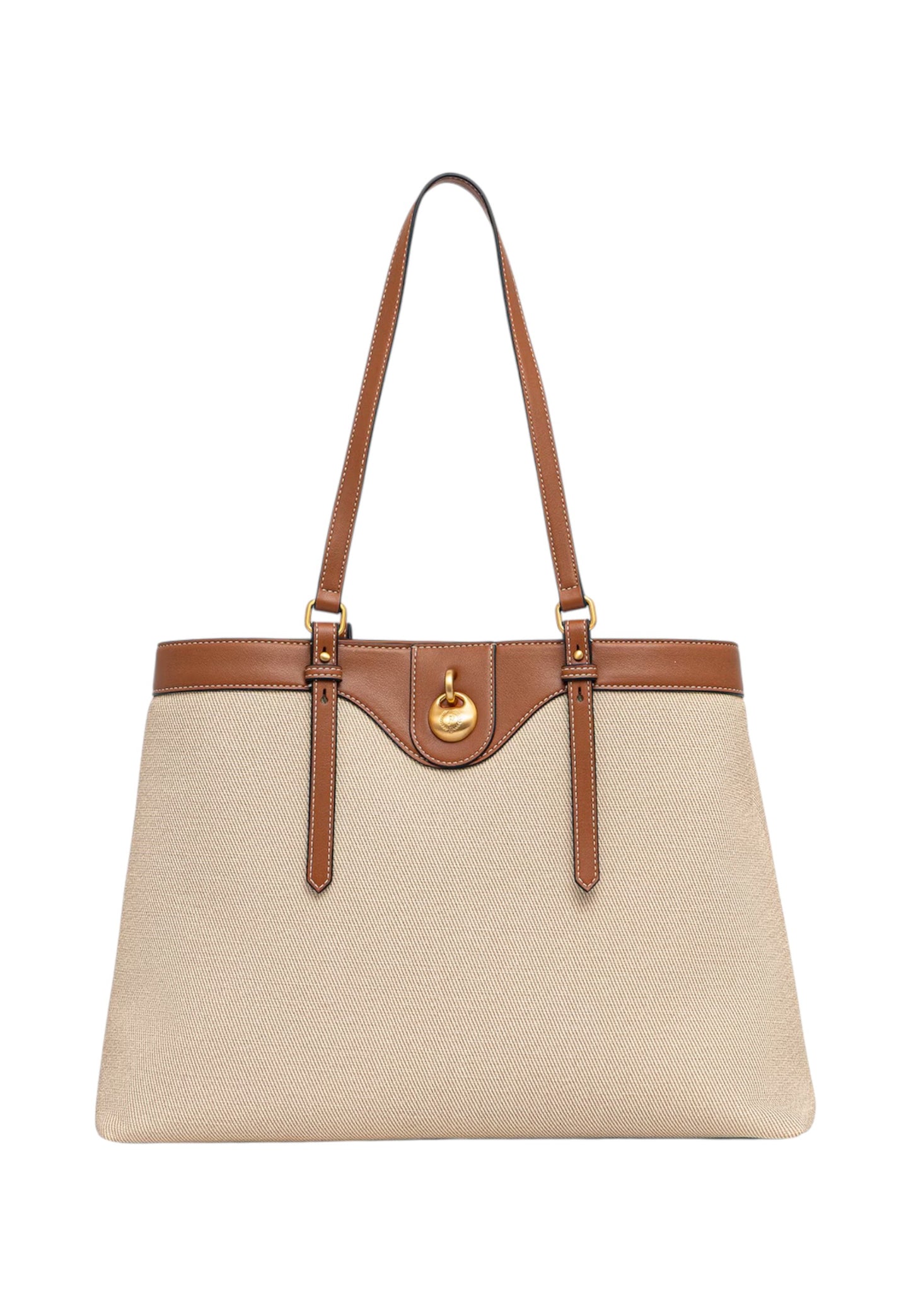 Borsa A Spalla Donna Pollini Big Double Handle In Canvas Drop Bag SC4535PP1OSD1