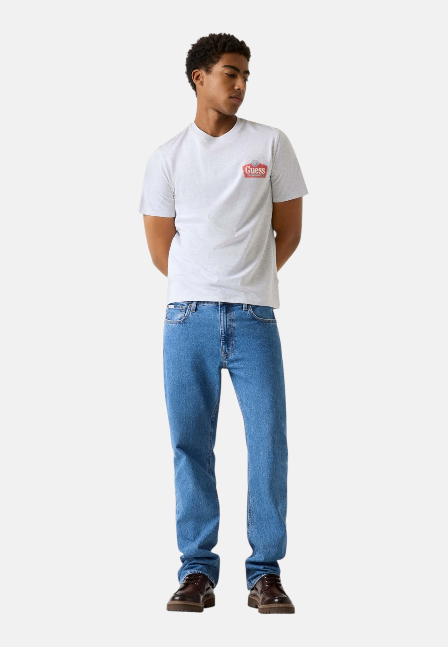 T-Shirt Manica Corta Uomo Guess  Gj Slim Fit Royal M6RI38K8HM0