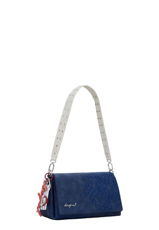 Borsa A Tracolla Donna Desigual  Sierra Naron Medium Flap Blue 25WAXPBF