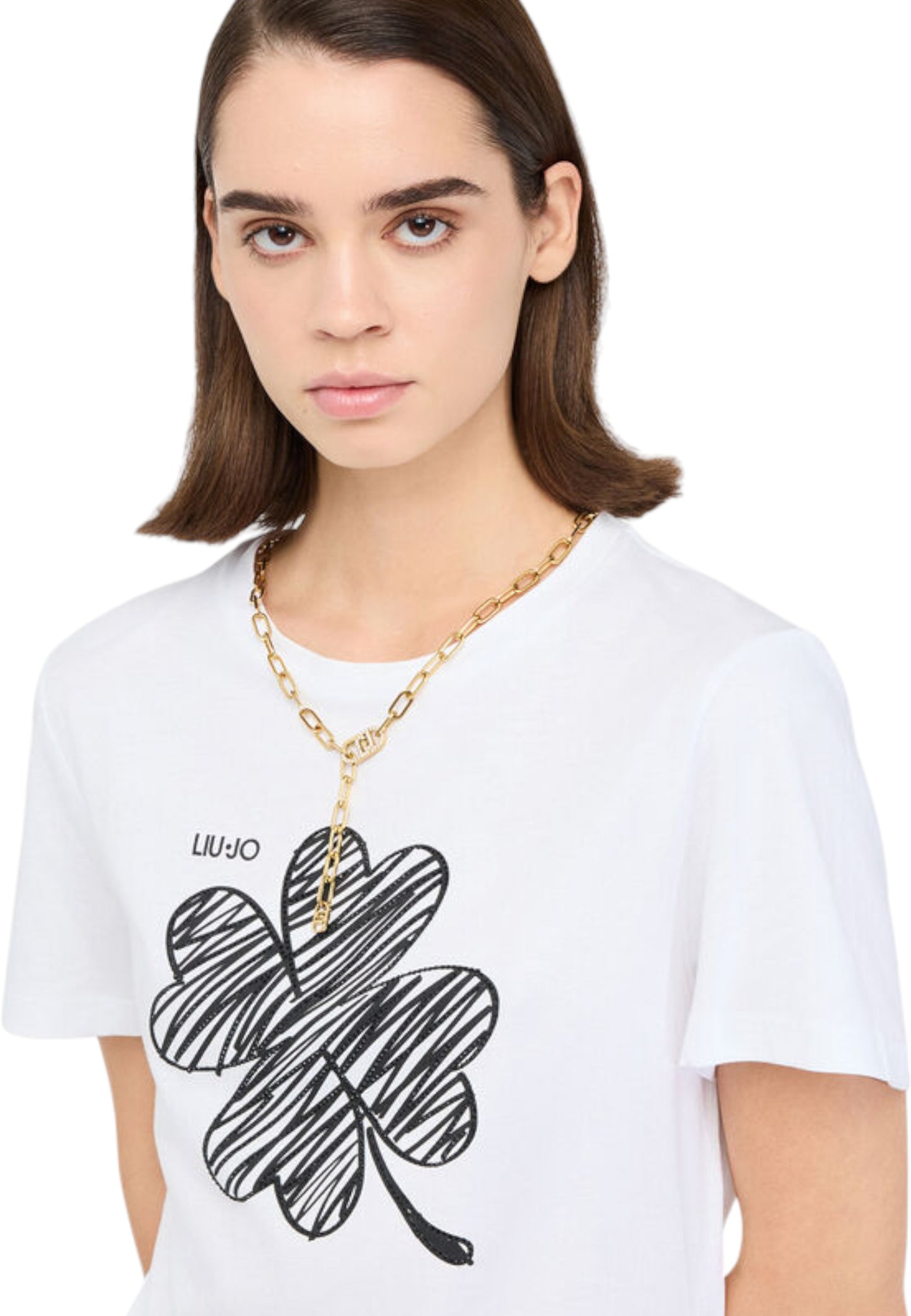T-Shirt Manica Corta Donna Liu Jo  Lucky Liujo MF5410JS923