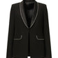 Giacca Blazer Donna White Wise Con Strass  WW18521