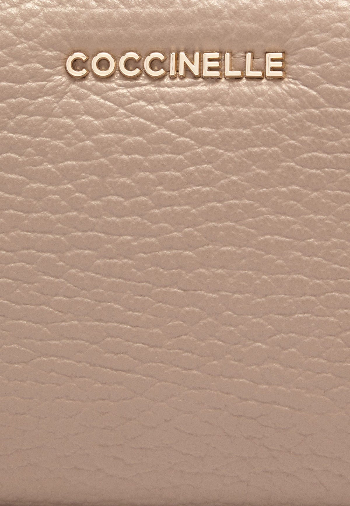 Portafoglio Con Zip Donna Coccinelle Compatto In Pelle con grana Metallic Soft E2MW511D101