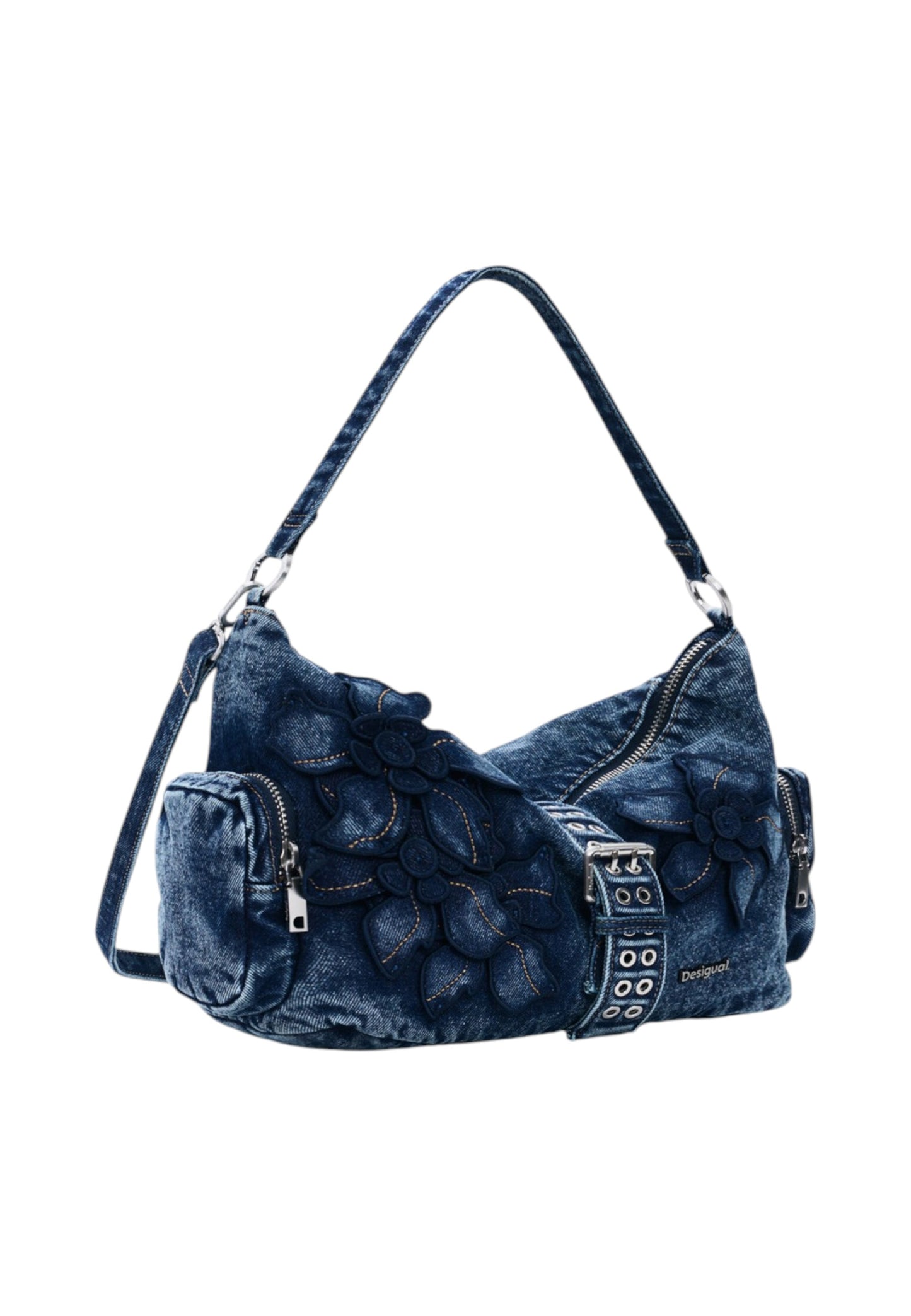 Borsa A Spalla Donna Desigual  Bag Curio Denim Banaba 26SAXD21