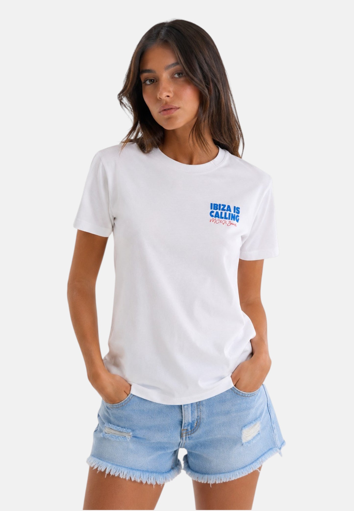T-Shirt Manica Corta Donna Mc2 Saint Barth Ibiza Calling Emilie EMI0001