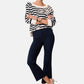 Pantaloni Flare Fit Donna Liu Jo Cropped Vita Alta Princess WA6256T367A