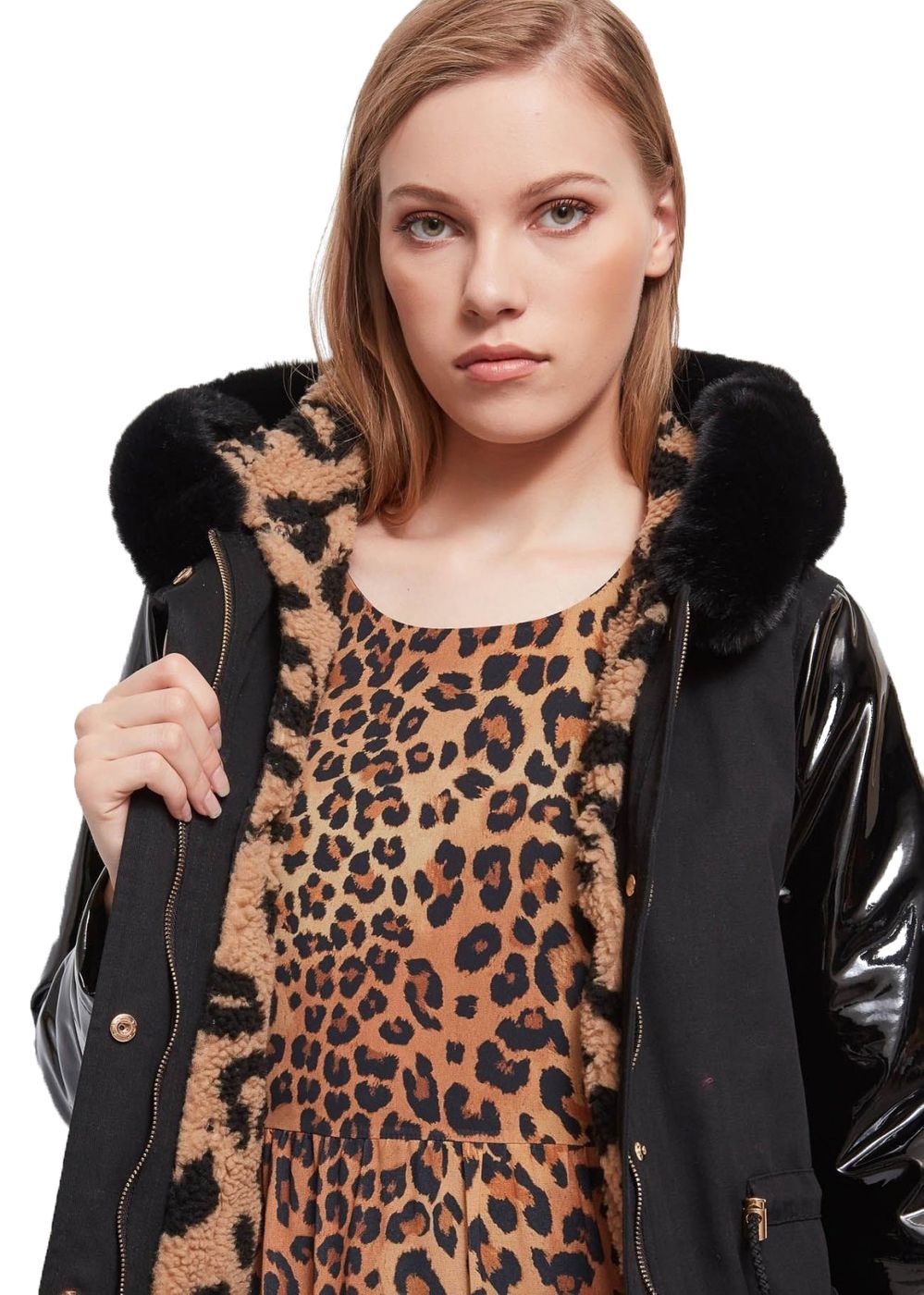 Giacca Invernale Donna Denny Rose Con Cappuccio  221ND35009