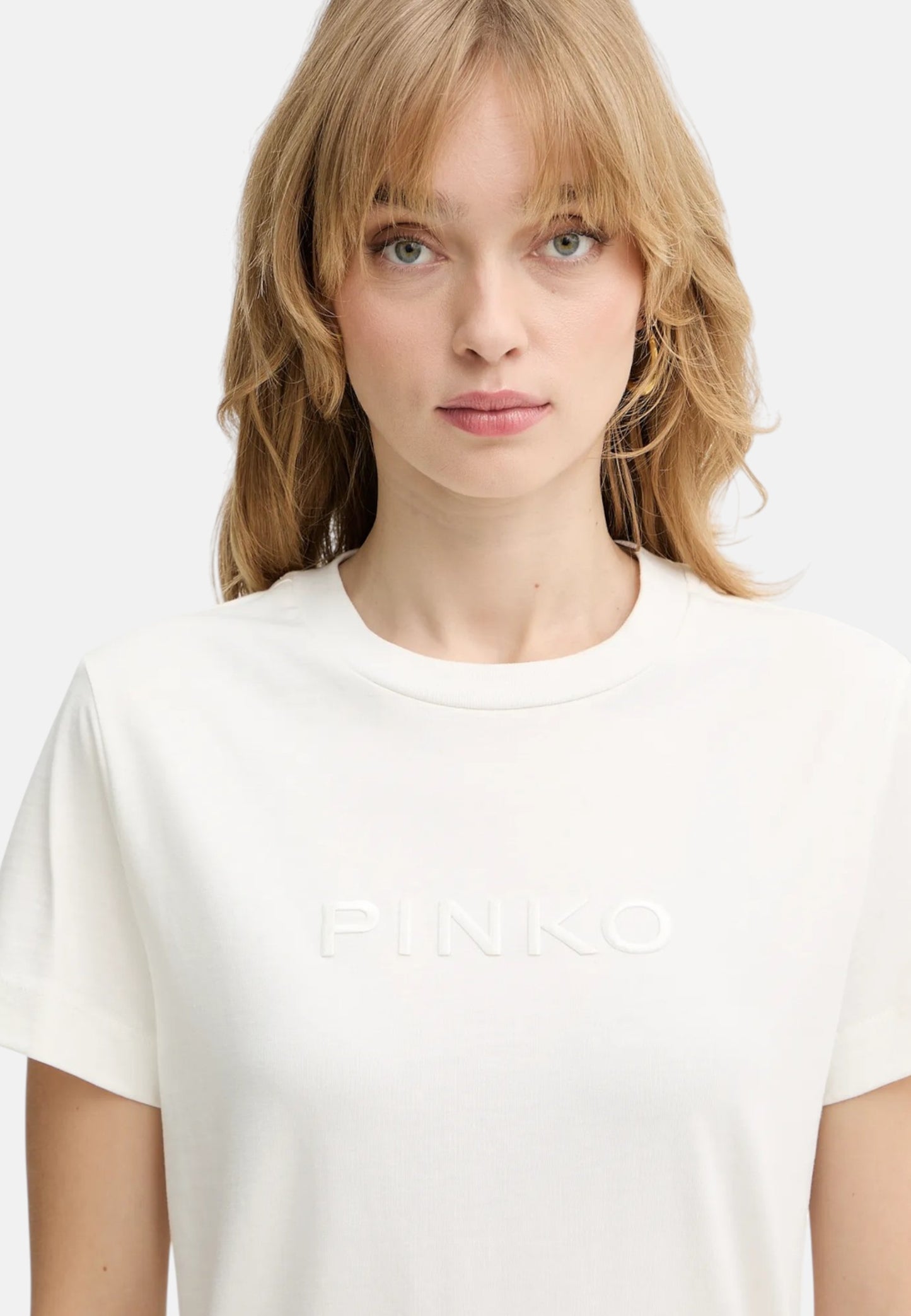 T-Shirt Manica Corta Donna Pinko Ricamo Logo Pinko Start 101752A339