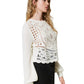 Maglione A Girocollo Donna Twinset In Maglia E Telaio Crochet  242TP3471