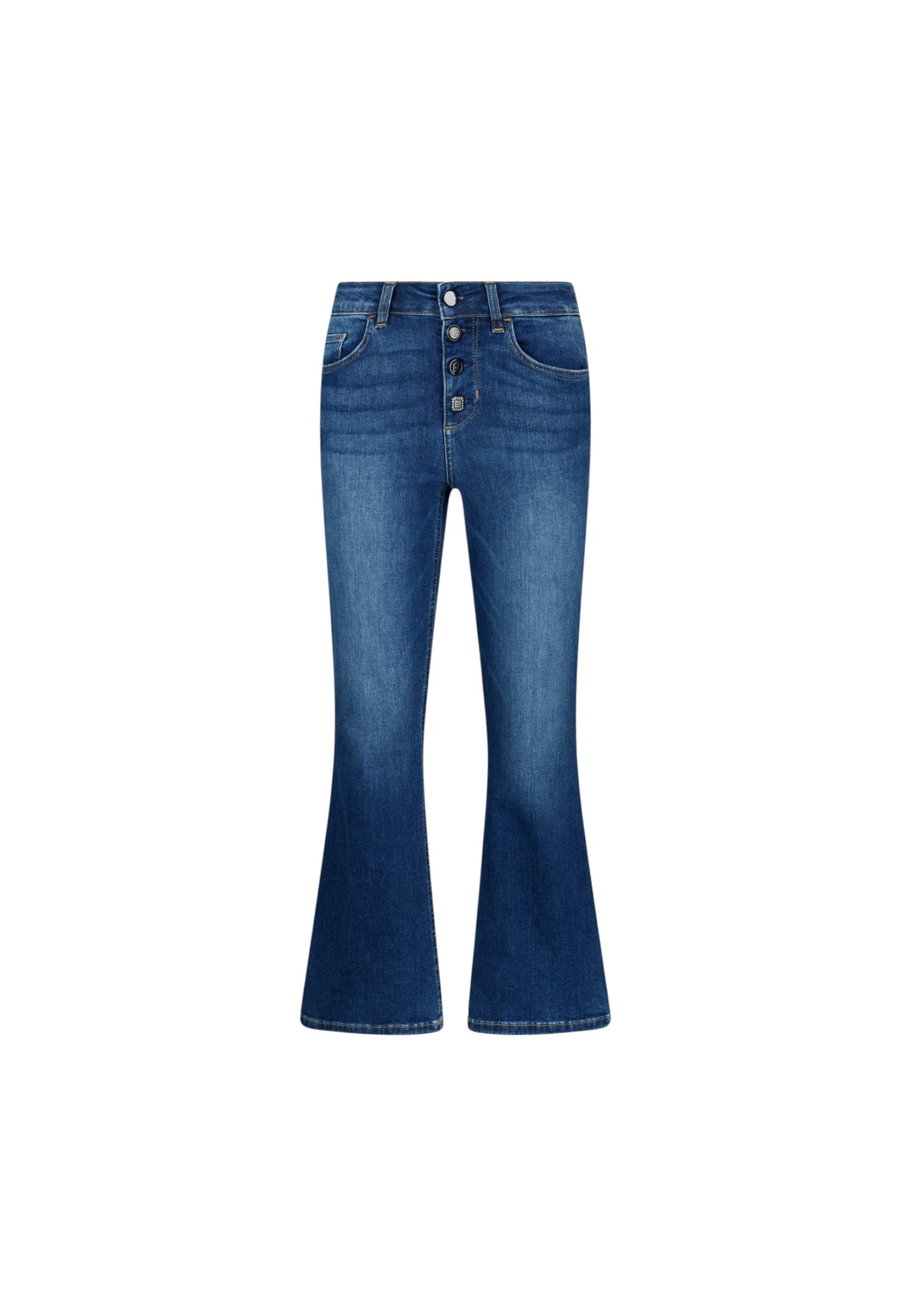 Jeans Flare Fit Donna Liu Jo Bottom Up Vita Alta Princess UF5040D4615