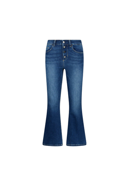 Jeans Flare Fit Donna Liu Jo Bottom Up Vita Alta Princess UF5040D4615