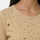 T-Shirt Manica Corta Donna Liu Jo Con Applicazioni  WA6360J3885