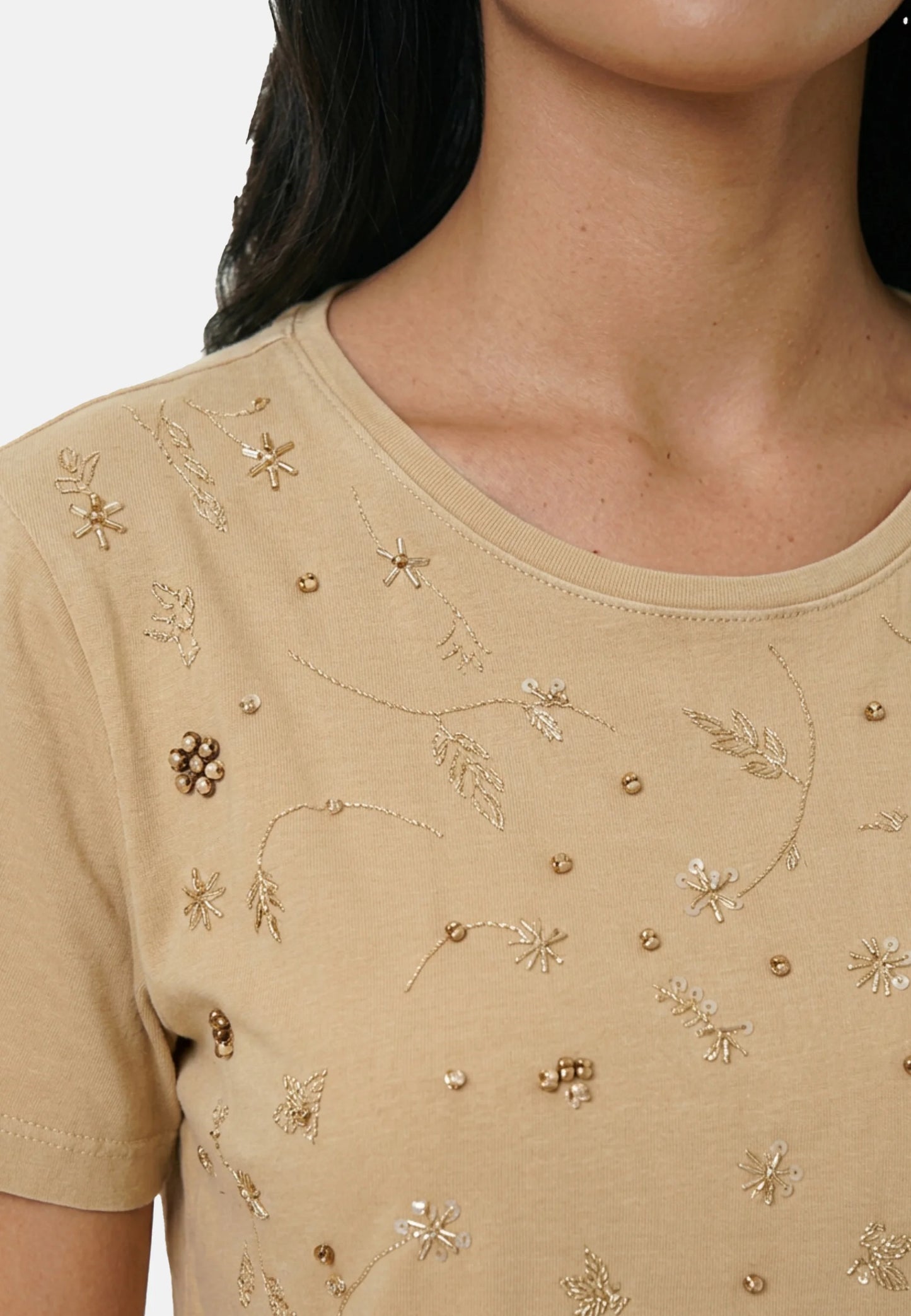 T-Shirt Manica Corta Donna Liu Jo Con Applicazioni  WA6360J3885