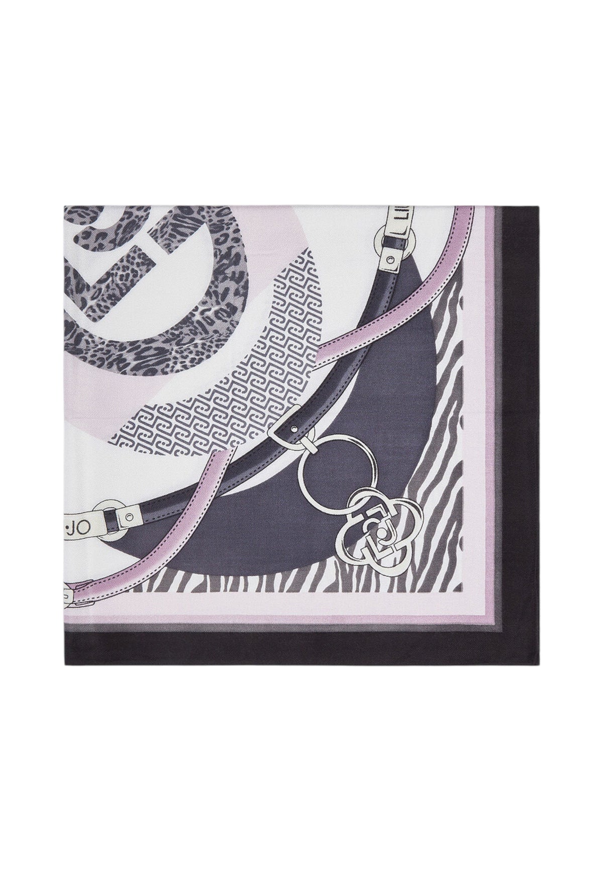 Foulard  Donna Liu Jo Metal Mix Animalier 120x120  2F6070T2738