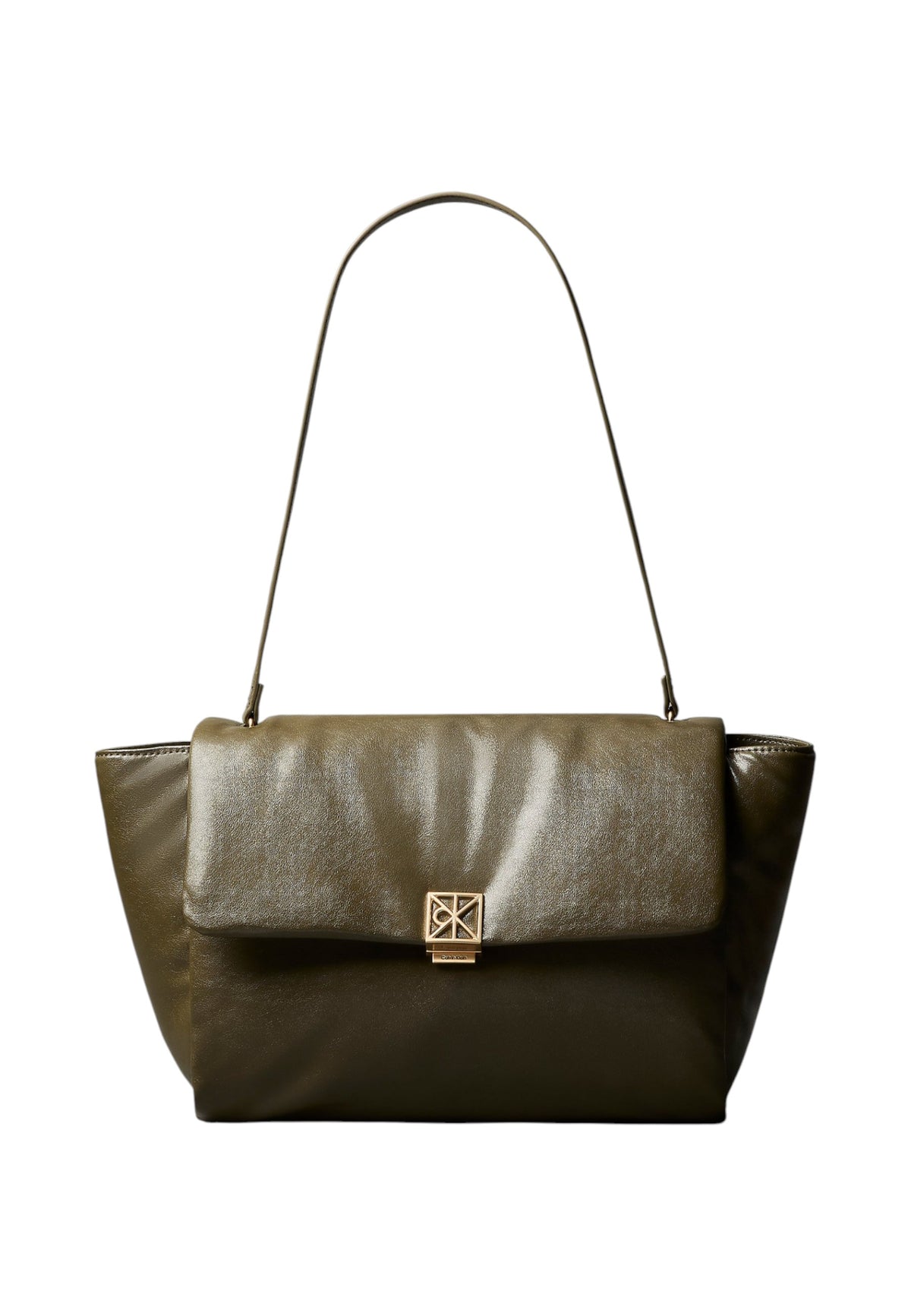 Borsa A Spalla Donna Calvin klein Padded Satchel Emblem Hw LV04F3615G