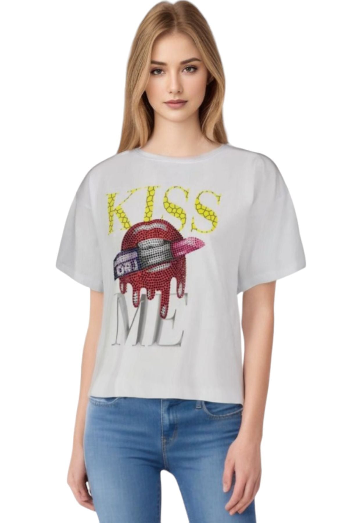 T-Shirt Manica Corta Donna Denny Rose   411ND64022
