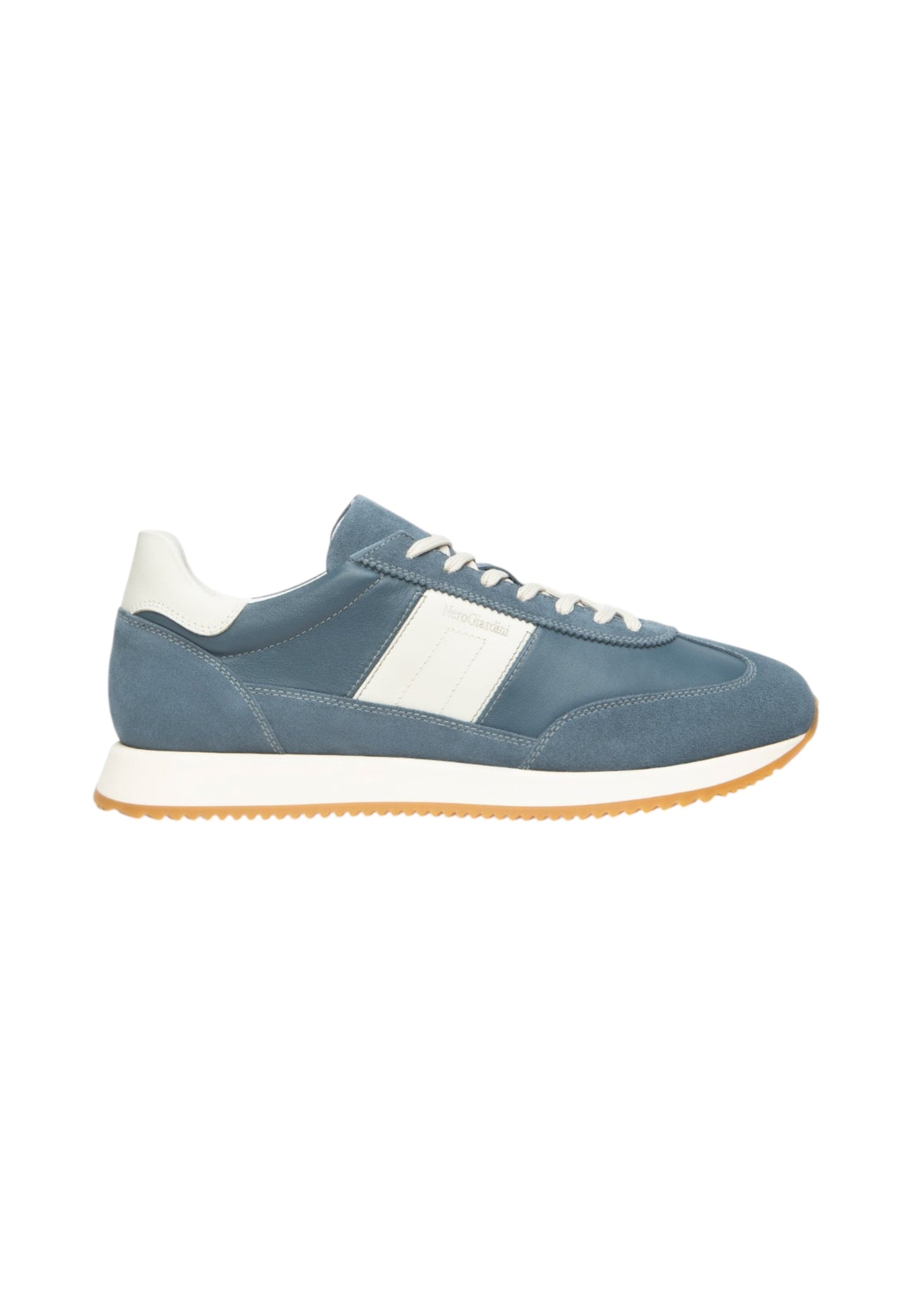 Sneakers Basse Uomo Nero Giardini In Pelle E Camoscio  E601110U