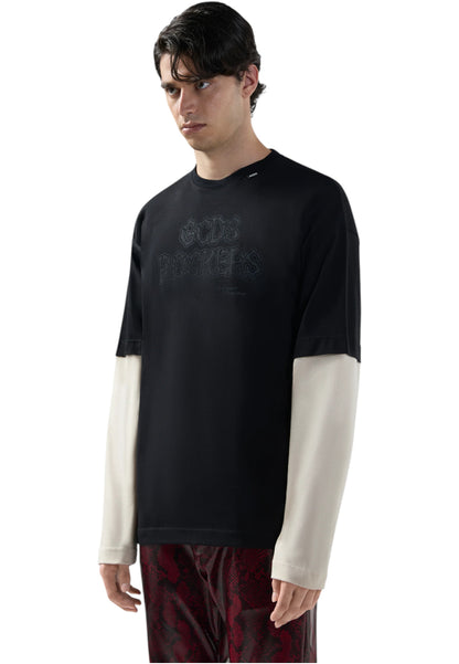 T-Shirt Manica lunga Uomo Gcds  Rockers Printed B2CM2205JF1