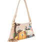 Borsa A Spalla Donna Braccialini A Spalla, Tracolla non removibile e regolabile, Chiusura con zip, Due tasche interne, una con zip e una aperta, Stampa Cartoline dedicata a Madrid, Dimensioni: 31.5 x 10.5 x 19 Cm Cartoline Madrid B19165YY