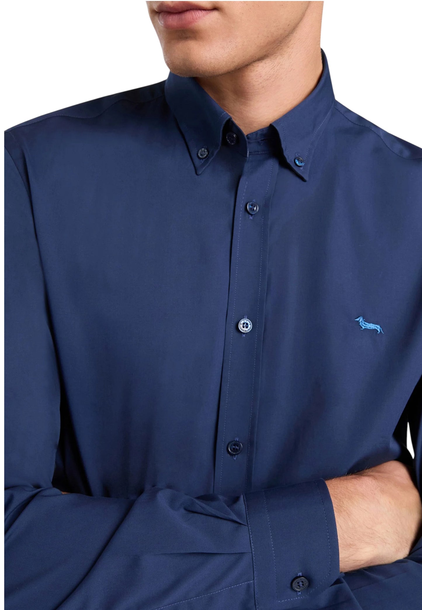 Camicia Manica lunga Uomo Harmont & Blaine in Popeline Stretch  CNP011012523I