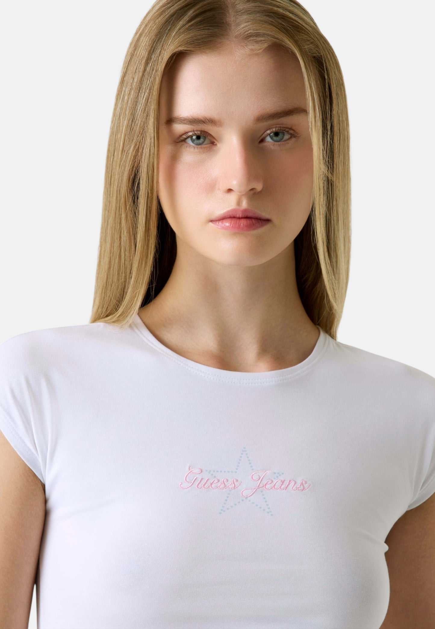 T-Shirt Manica Corta Donna Guess  Gj Raglan Star Baby W6RI21J1314