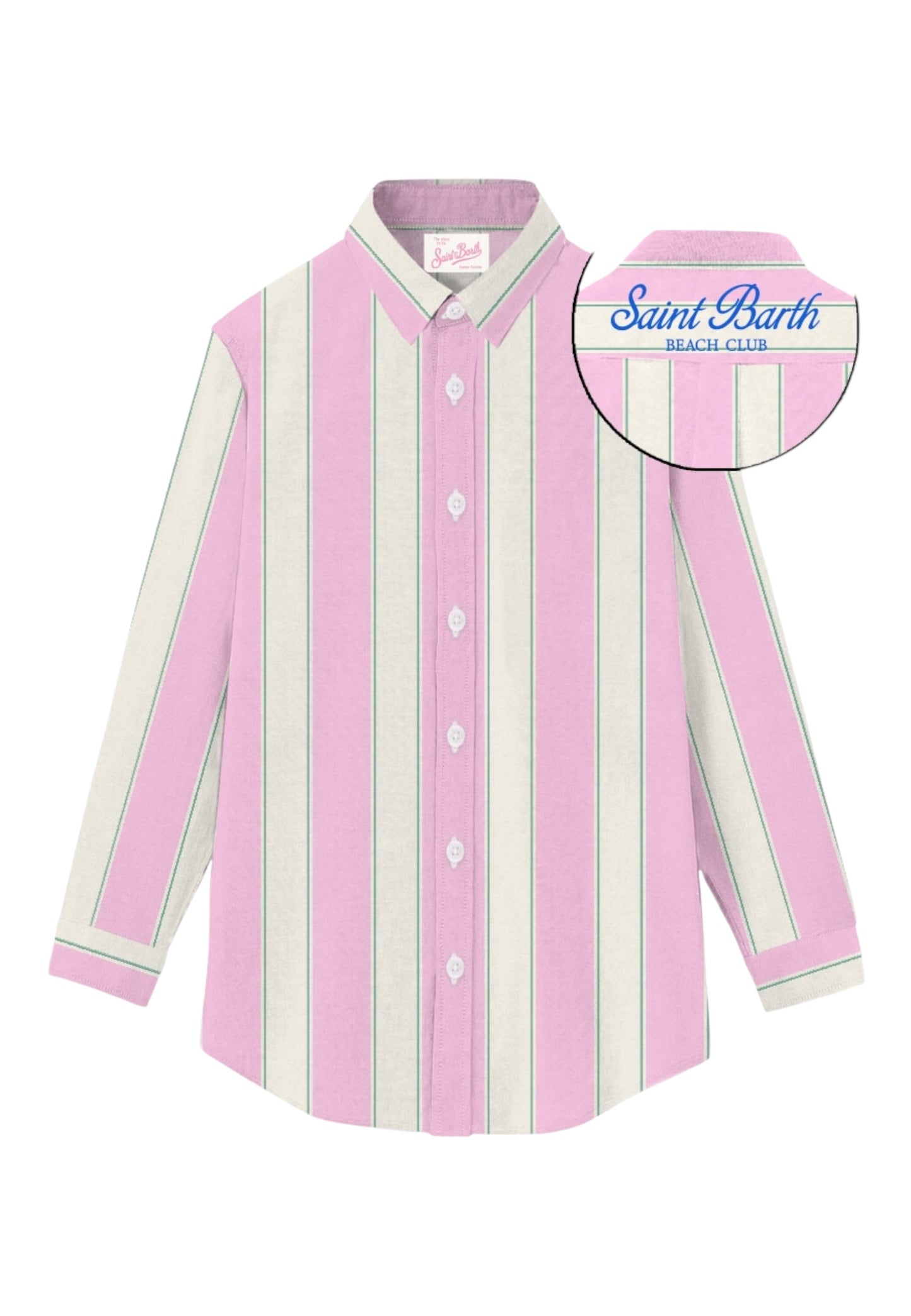 Camicia Manica lunga Donna Mc2 Saint Barth Beach Stripes Brigitte BRIG001