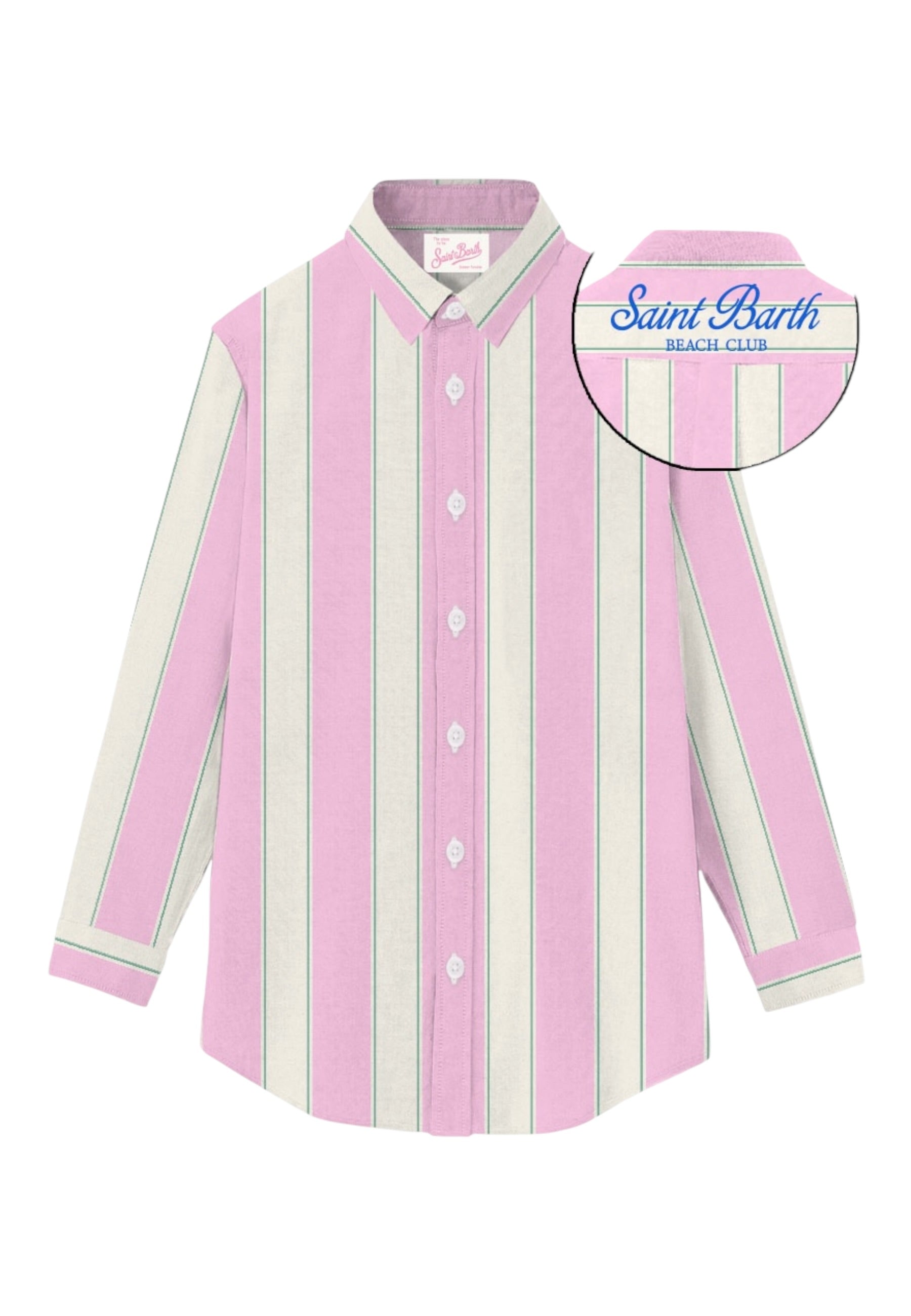 Camicia Manica lunga Donna Mc2 Saint Barth Beach Stripes Brigitte BRIG001
