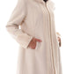 Cappotto  Donna White Wise Montone Con Zip E Cappuccio  WW18200