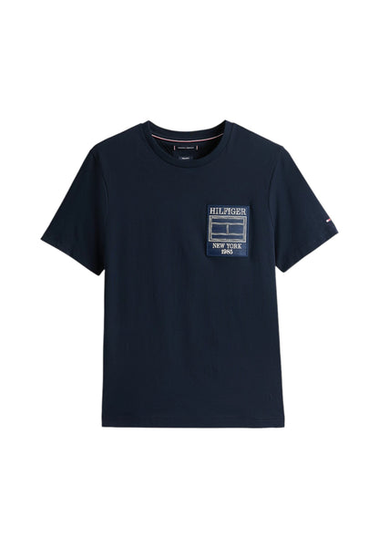 T-Shirt Manica Corta Uomo Tommy Hilfiger  Hilfiger Outline Flag