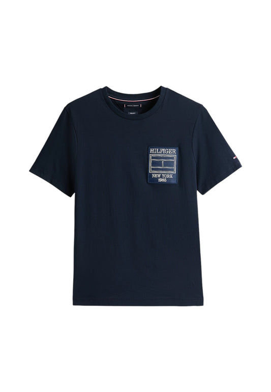T-Shirt Manica Corta Uomo Tommy Hilfiger  Hilfiger Outline Flag