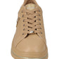 Sneakers Basse Donna Valleverde chiusura con lacci, piccoli motivi impressi sulla tomaia, ciondolo con logo, inserti a contrasto, sottopiede in pelle  35494L