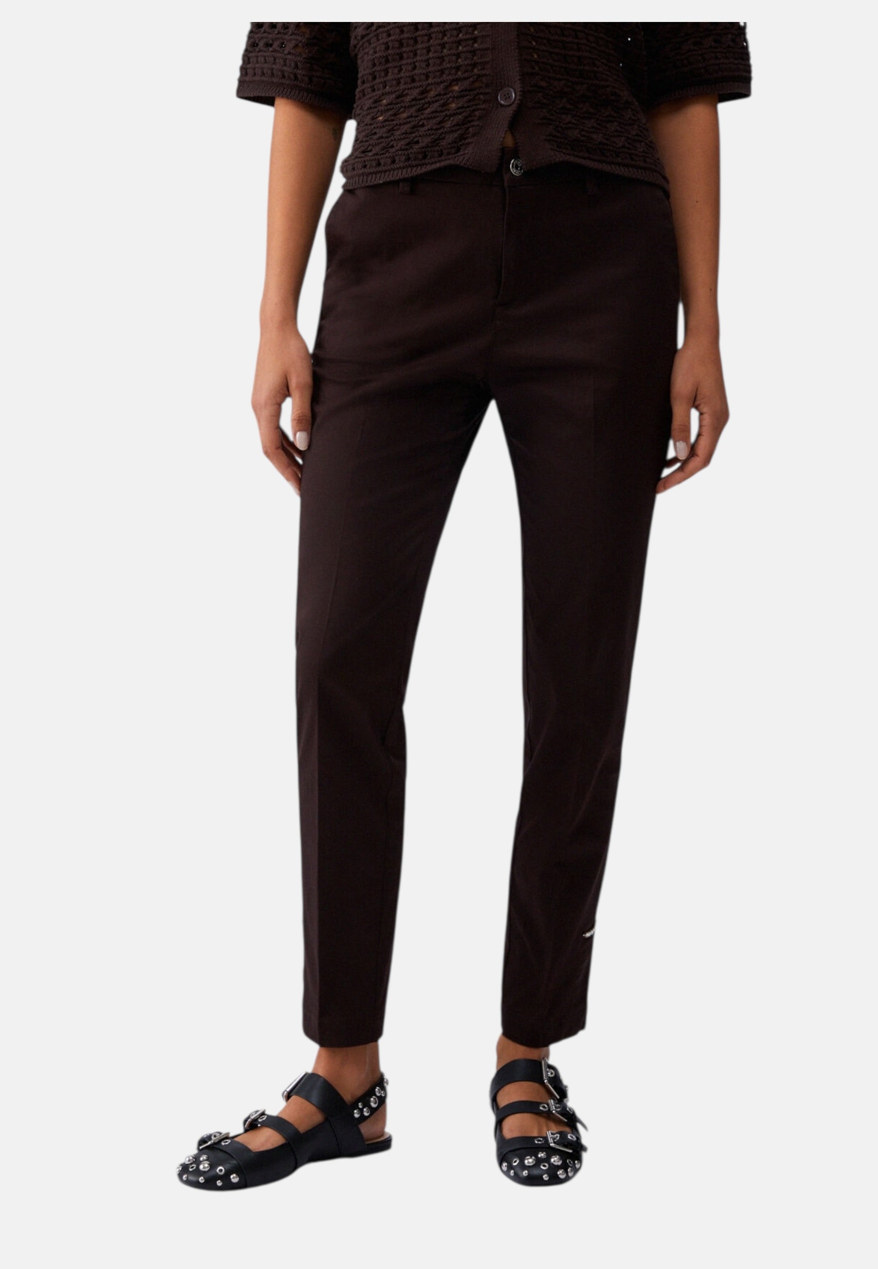 Pantaloni Slim Fit Donna Liu Jo Vita Regolare Chic WA6474T373A