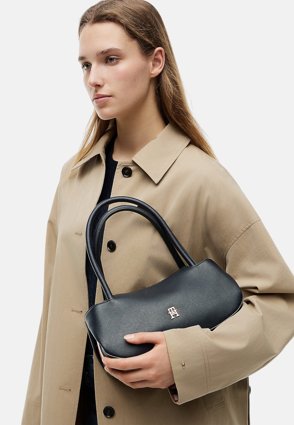 Borsa A Spalla Donna Tommy Hilfiger Shoulder Bag Th Logotape AW0AW18728
