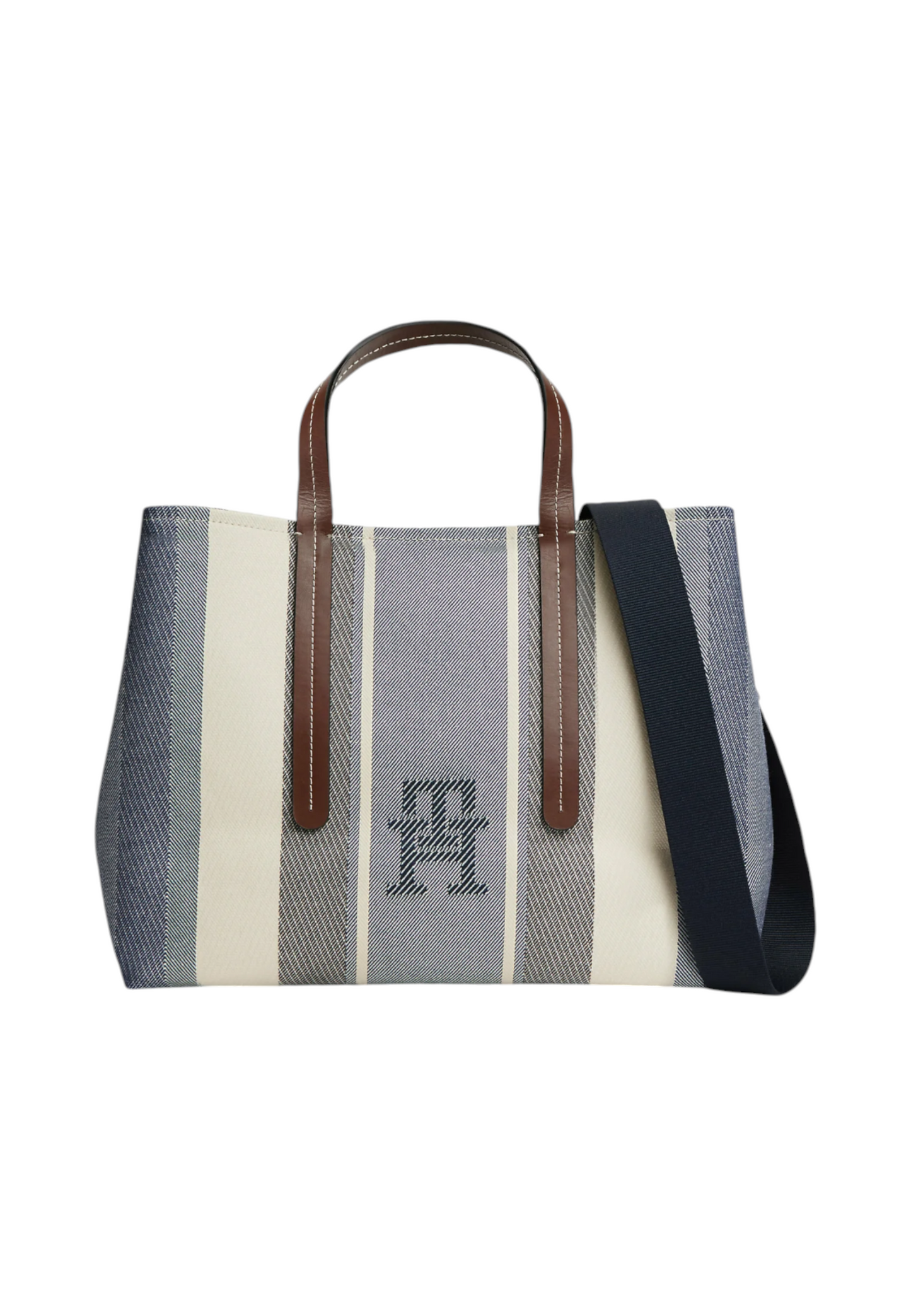 Borsa A Mano Donna Tommy Hilfiger Satchel Jacquard Th City AW0AW18733