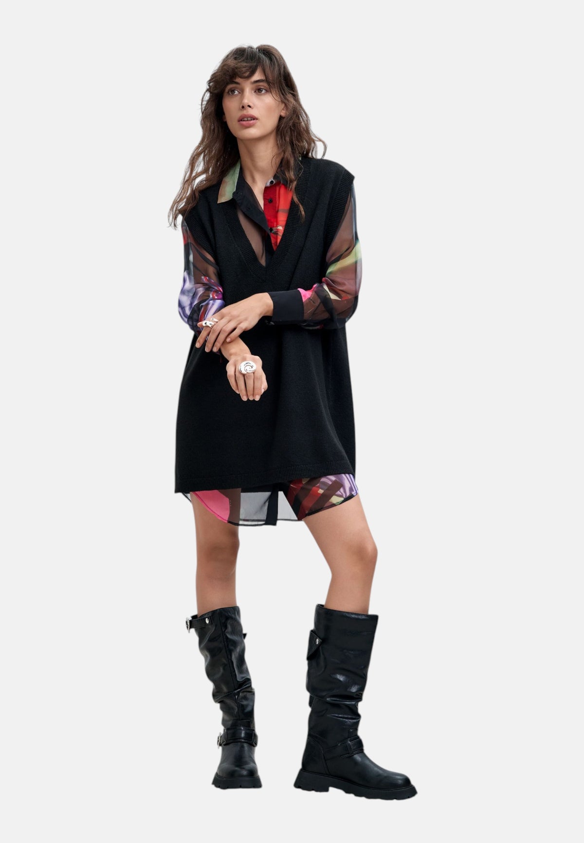 Vestito Midi Donna Desigual  Vest Mamen Lacroix 26WWVW43