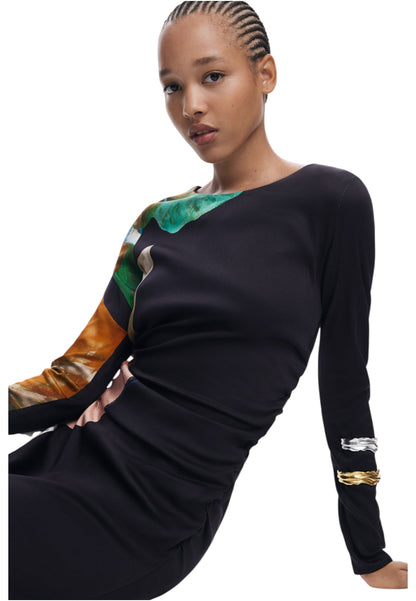 Vestito Lungo Donna Desigual  Patch Fiona 25WWVW08