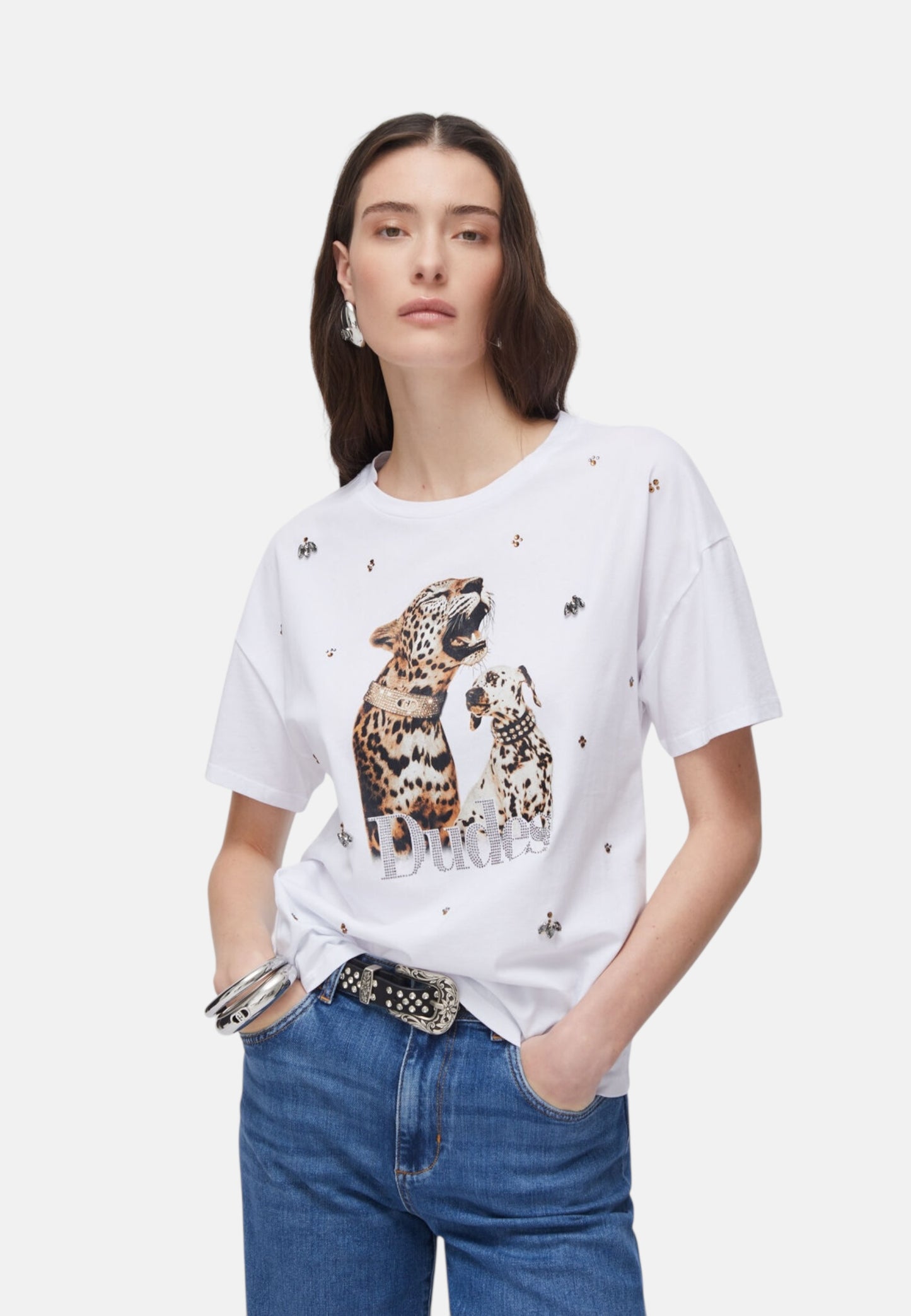 T-Shirt Manica Corta Donna Liu Jo Dudes Liujo Eco Line WA6331JS904