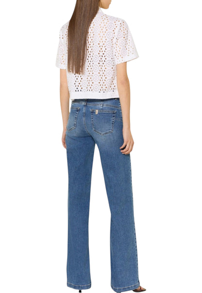 Jeans Flare Fit Donna Liu Jo Bottom Up Vita Alta Good UF5100D0264