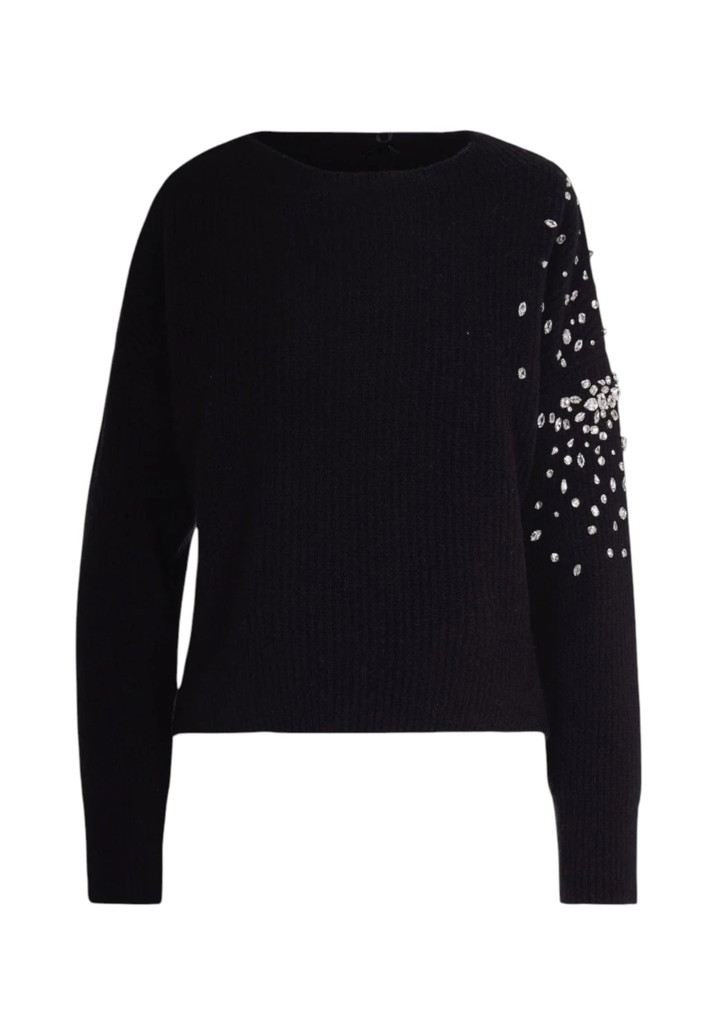 Maglione Scollo A Barca Donna Liu Jo Con Strass  CF5150MA74Q