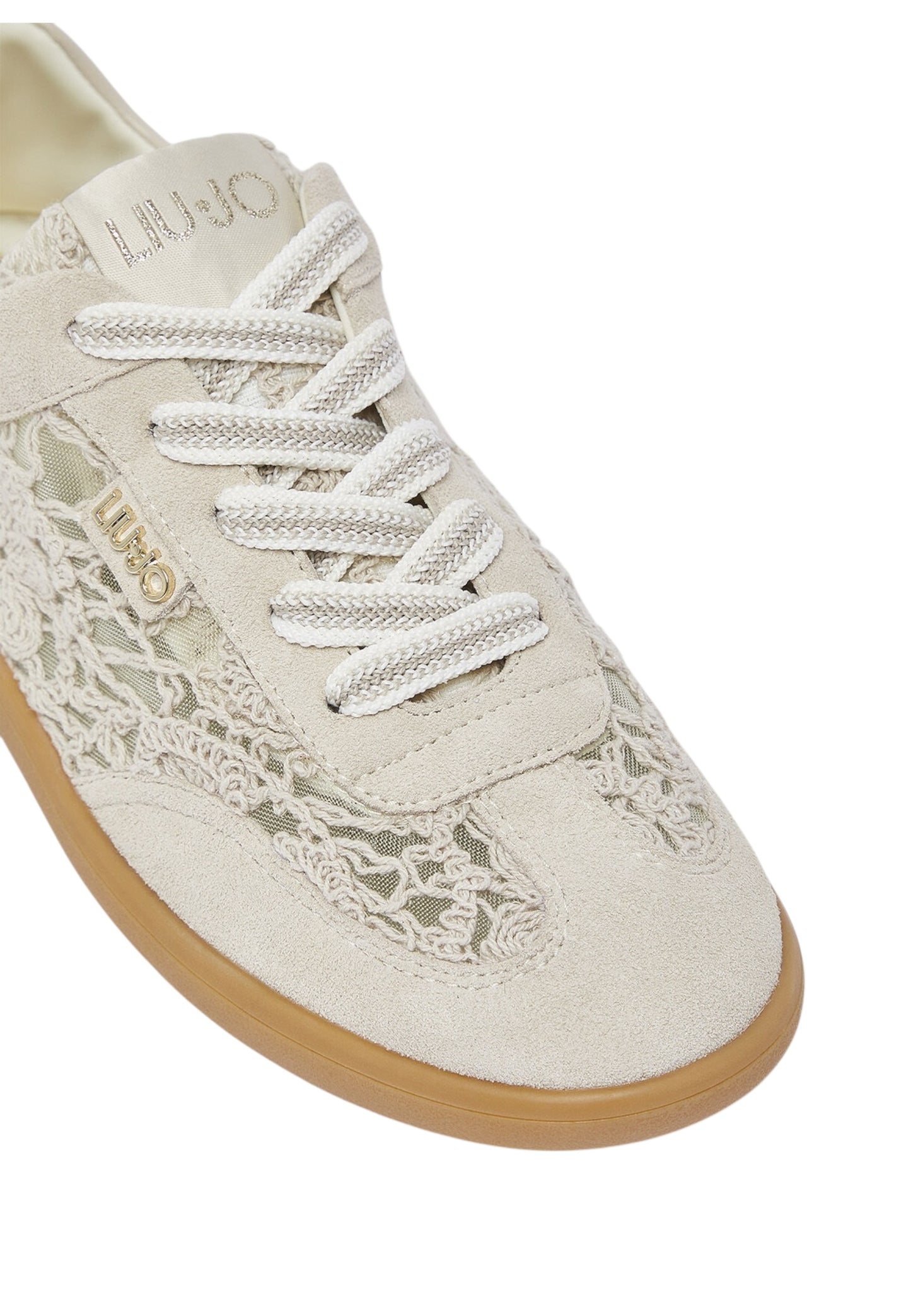 Sneakers Basse Donna Liu Jo In MacramÃƒÆ’Ã‚Â¯Ãƒâ€šÃ‚Â¿Ãƒâ€šÃ‚Â½/Camoscio Bovino Connor 03 BA6071TX541