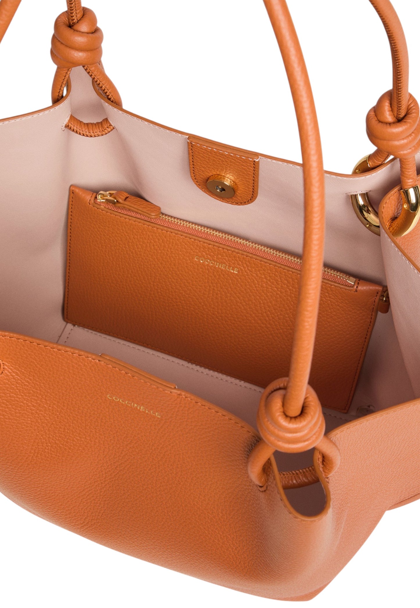 Borsa A Spalla Donna Coccinelle In Pelle Martellata Coccinelle Finn Medium E1U07110201