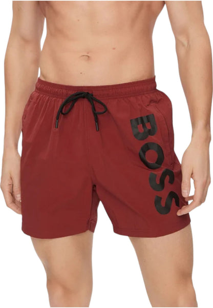 Costume da bagno Short Uomo Boss Con Maxi Logo Verticale Octopus 50515296