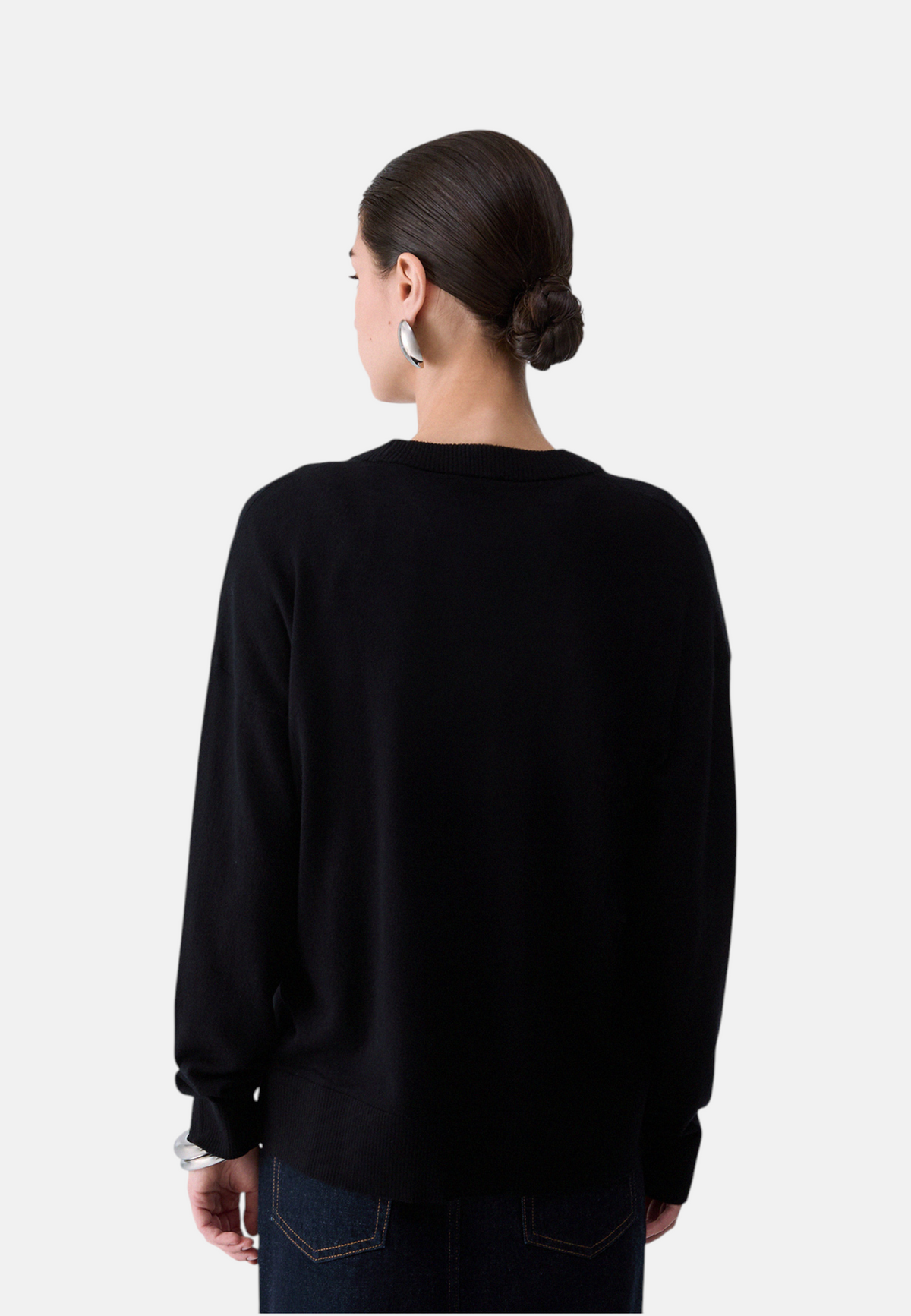 Maglia A Girocollo Donna Liu Jo Con Spacchi Laterali  WF6418MA16R