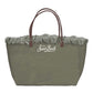 Borsa A Spalla Donna Mc2 Saint Barth Canvas City Bag Mid Fringe CBMF001