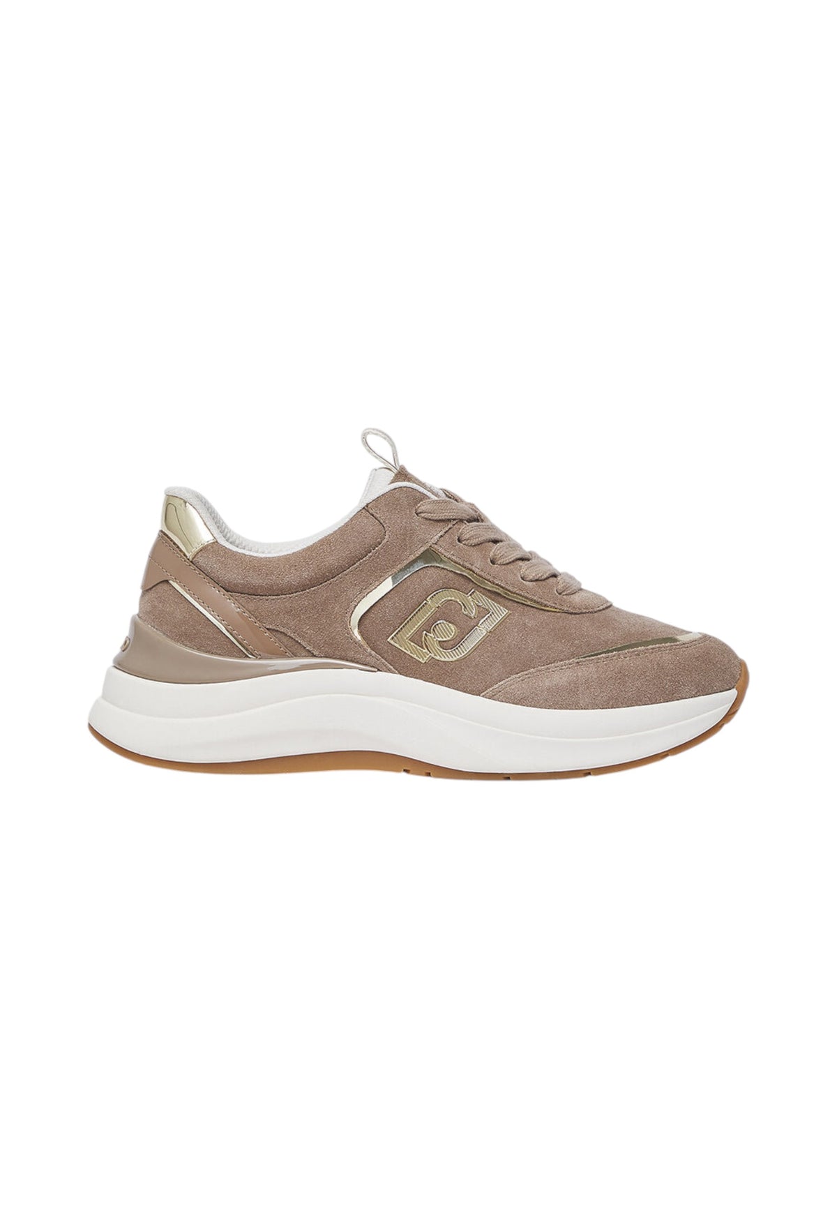 Sneakers Basse Donna Liu Jo In Pelle Scamosciata Con Platform E Logo Laterale Stardust 01 BF6029PX911