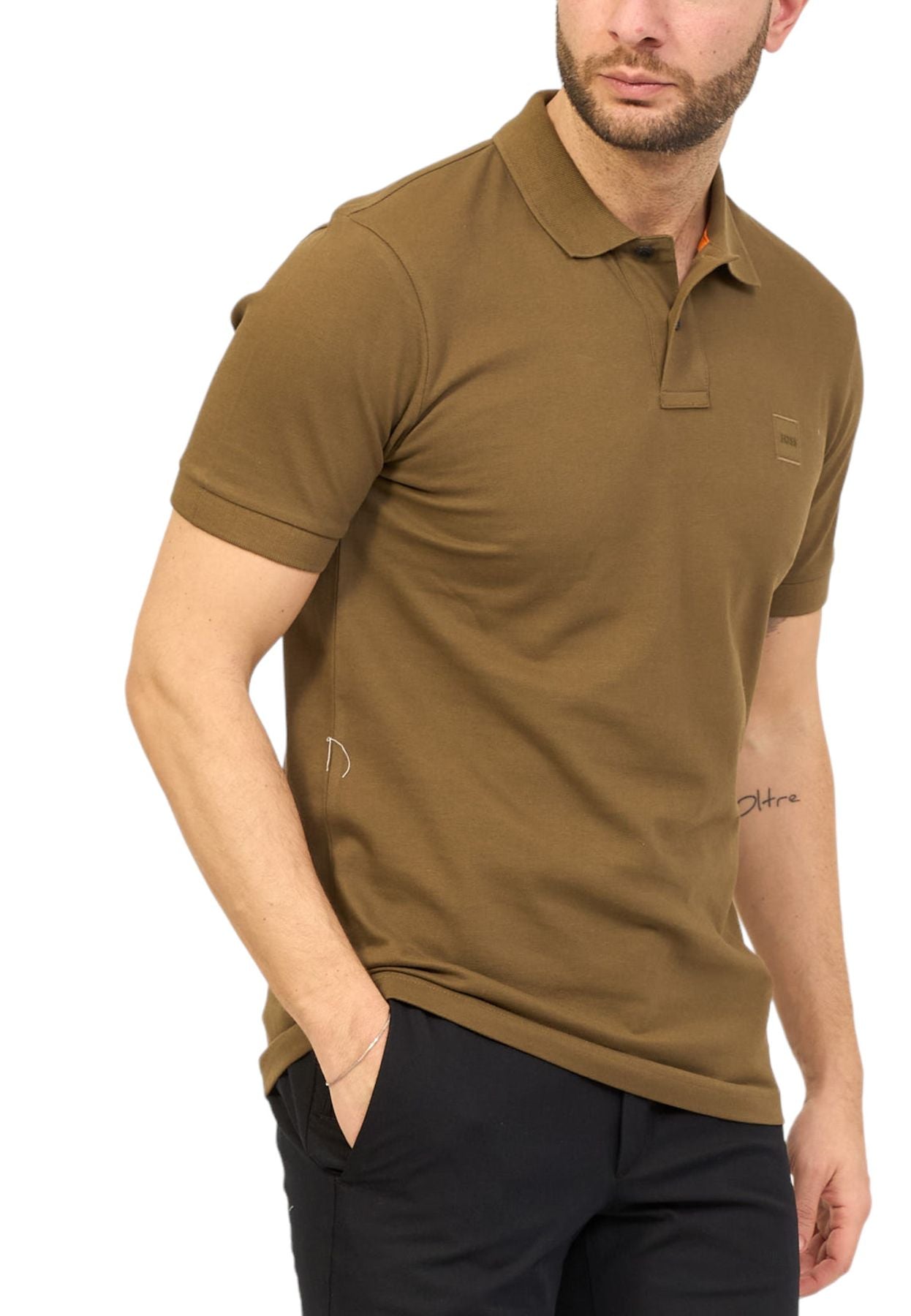 Polo Manica Corta Uomo Boss Con Toppa Con Logo Passenger 50507803