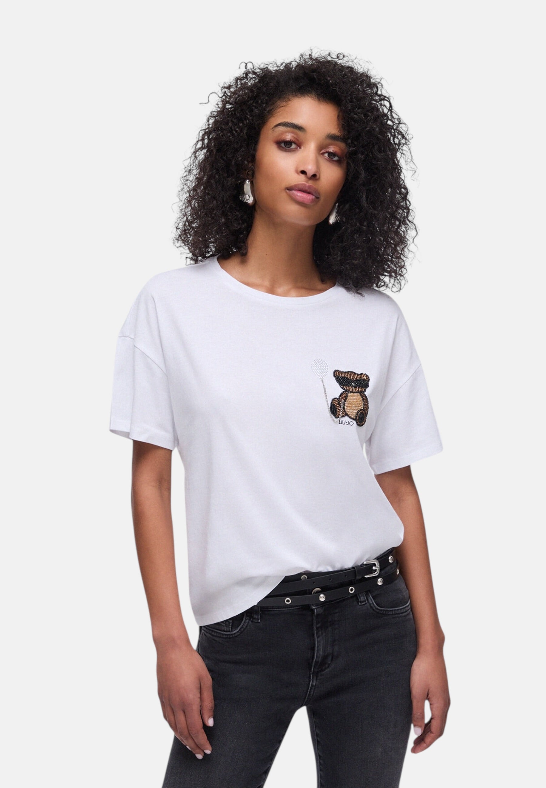 T-Shirt Manica Corta Donna Liu Jo Bear Liujo Eco Line WA6414JS923