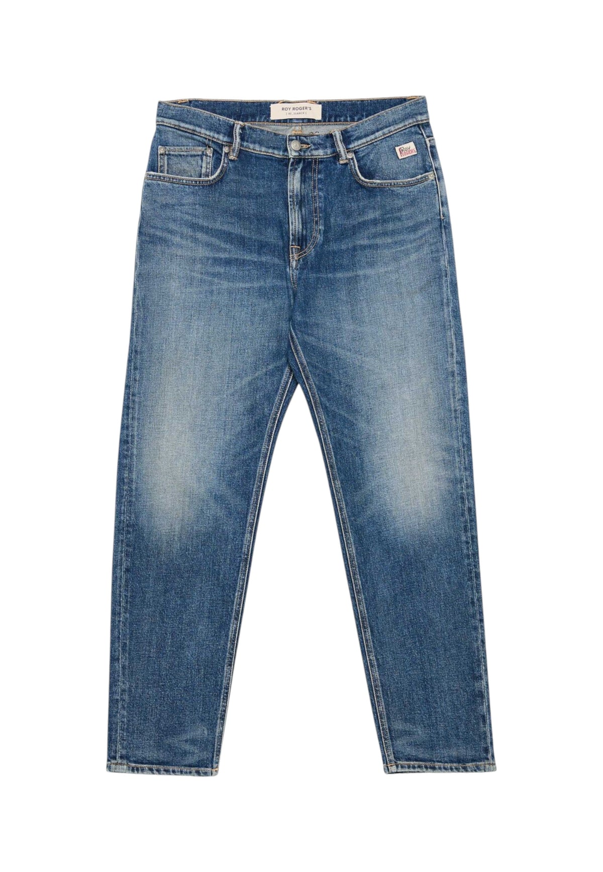 Jeans Carrot Fit Uomo Roy Roger's Denim di cotone elasticizzato, lavaggio Alabama, linea Re-Search Dapper Re-Search RSC002D6123257